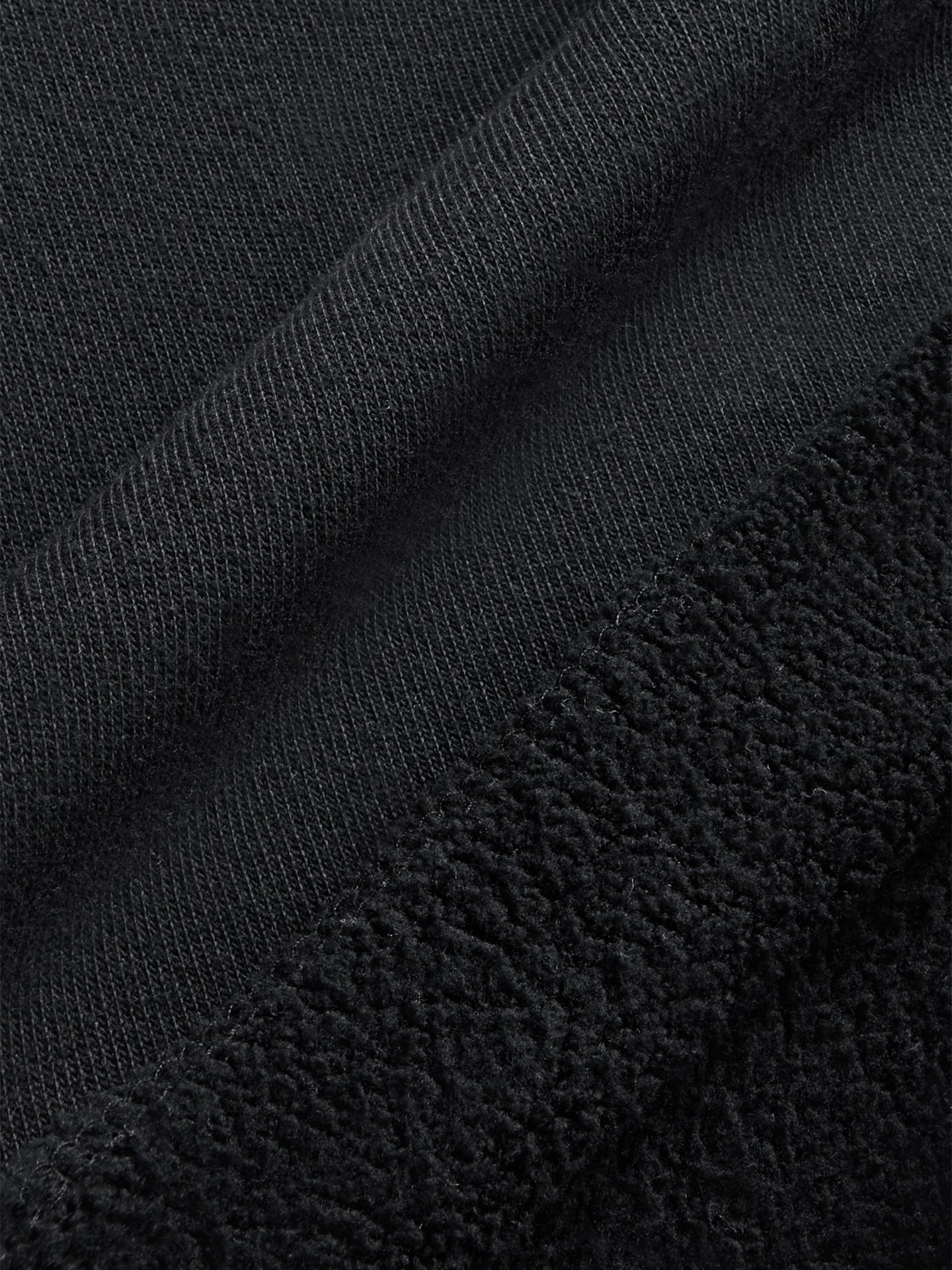 Carbon38 Crew Neck Sweatshirt in French Terry - Black