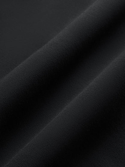 Carbon38 High Rise Knit Short in Interlock - Black