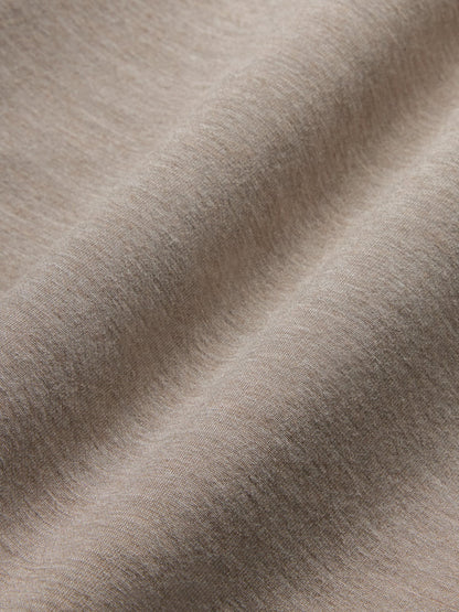Carbon38 Tapered Leg Jogger in Interlock - Taupe Heather