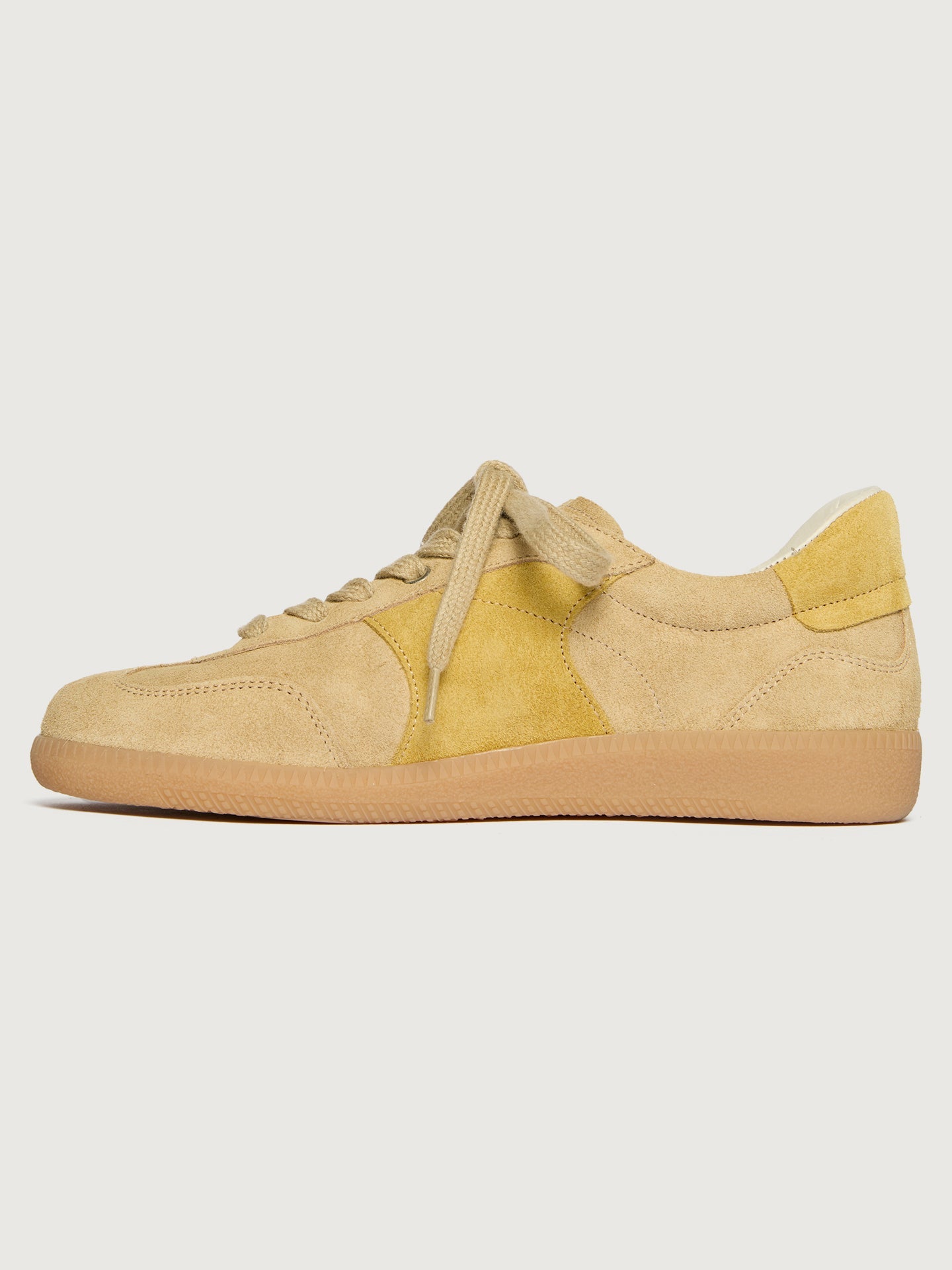 Carbon38 Jackie Court Sneaker - Butter Suede Combo