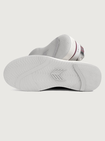 Carbon38 Uba Premium Leather & Mesh - White/ Metallic Silver Blush Pink
