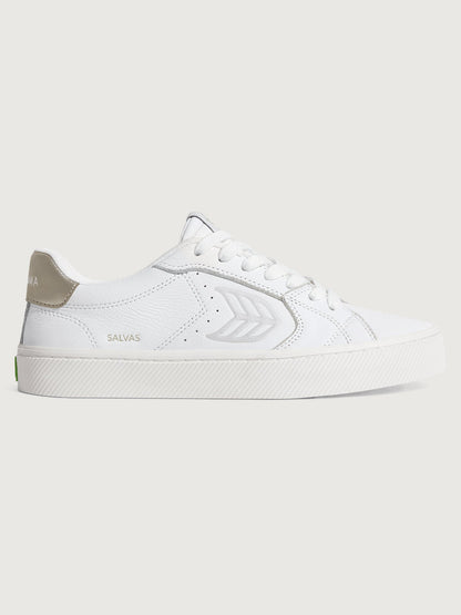 Carbon38 Salvas Premium Leather - White/Metallic Gold & Ice