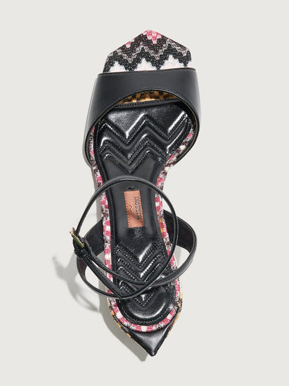 Carbon38 Sicilia Leather - Black Leather/ Raschel Wave