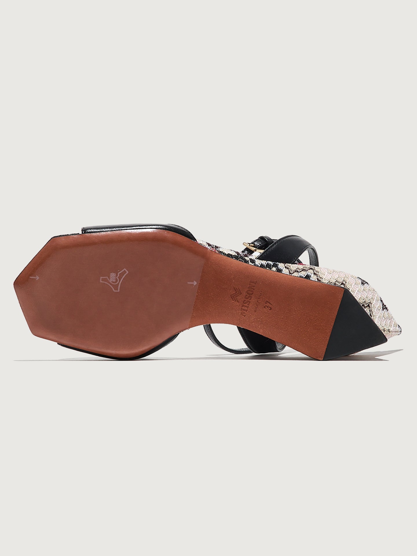 Carbon38 Sicilia Leather - Black Leather/ Raschel Wave