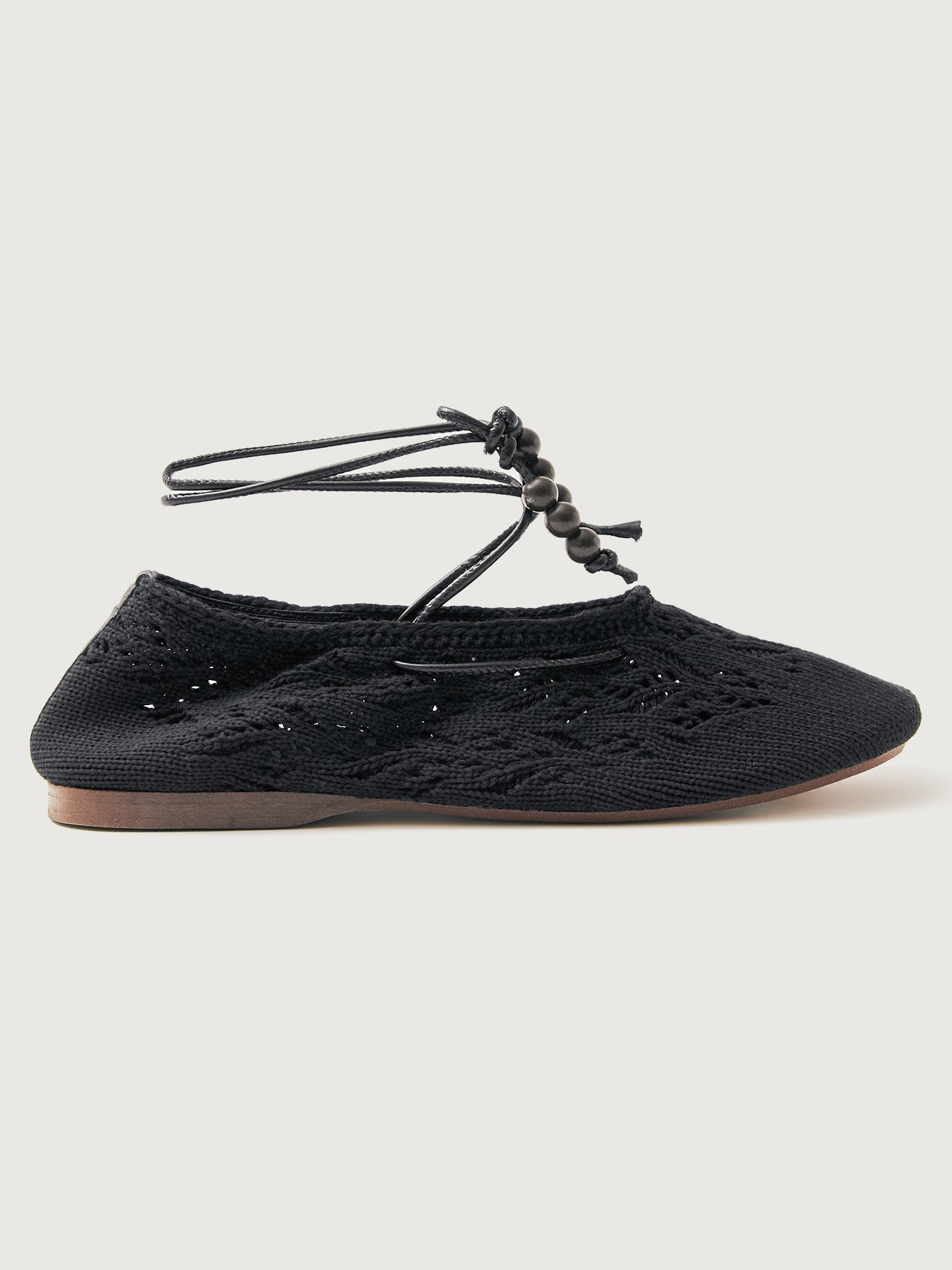 Carbon38 Rosemary Crochet Flat - Black
