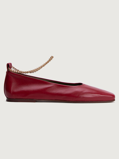 Carbon38 Augusta Ballet Flat - Medium Red