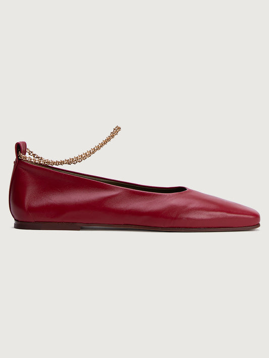Carbon38 Augusta Ballet Flat - Medium Red