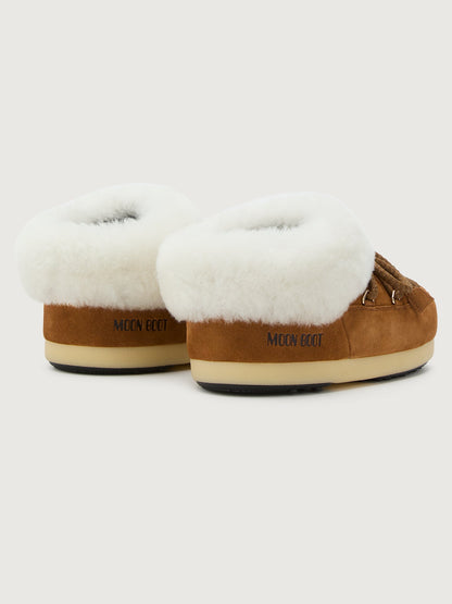 Carbon38 Moon Boot EVX Mule Suede - Cognac/Natural