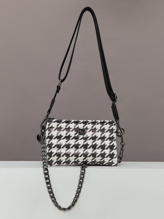 Carbon38 Fame - Houndstooth Black/Black web/Gunmental hardware