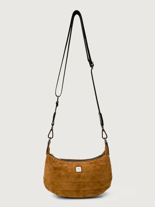 Carbon38 Mini Moon - Golden Suede/ Gunmetal Hardware/Black/Black Web