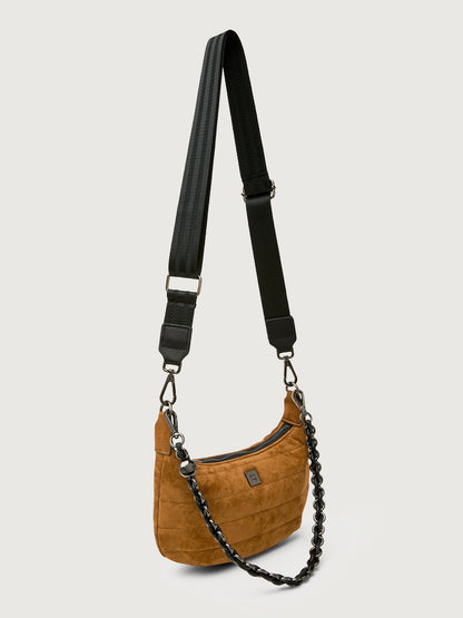 Carbon38 Mini Moon - Golden Suede/ Gunmetal Hardware/Black/Black Web