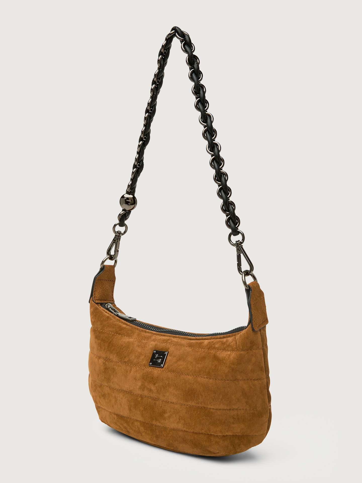 Carbon38 Mini Moon - Golden Suede/ Gunmetal Hardware/Black/Black Web