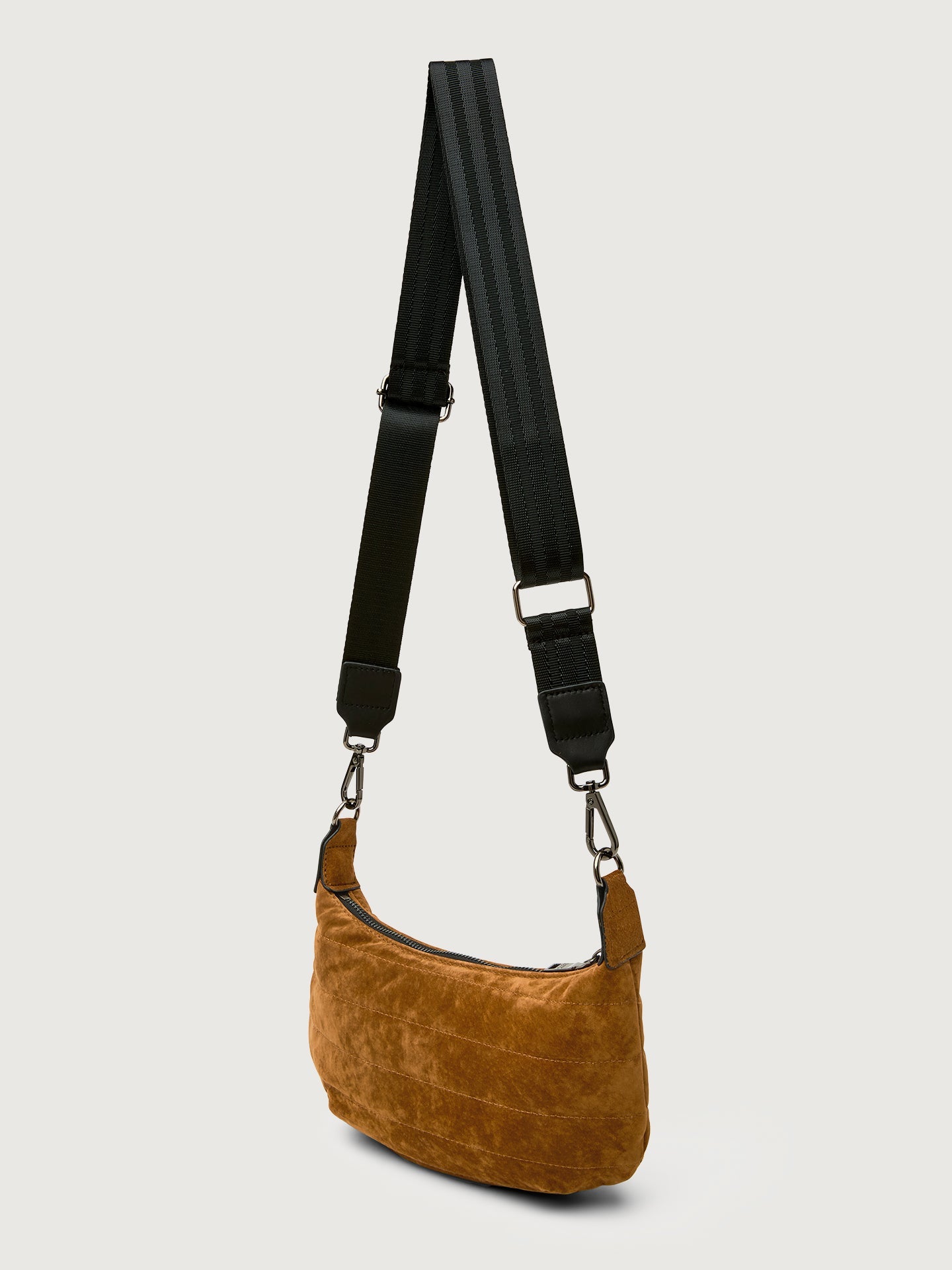 Carbon38 Mini Moon - Golden Suede/ Gunmetal Hardware/Black/Black Web