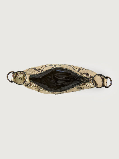 Carbon38 Tiny Dancer - Python Luxe Black/Black web Gunmetal Hardware