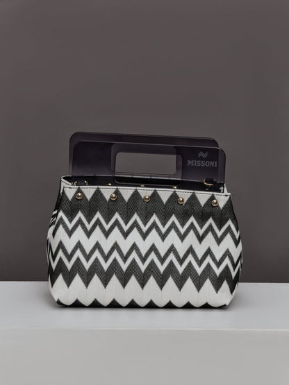 Carbon38 Plexi Pouch Small - Wave Black/White