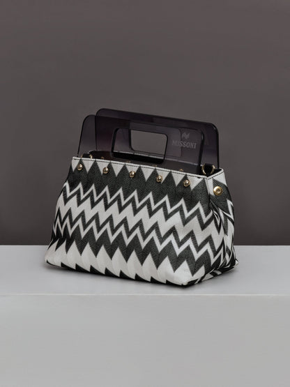 Carbon38 Plexi Pouch Small - Wave Black/White