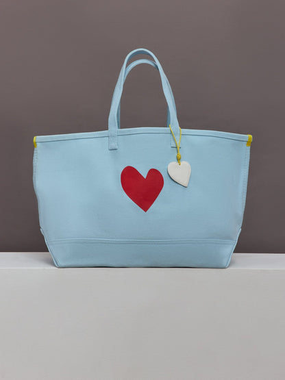 Carbon38 Heart Tote - Blue/Red