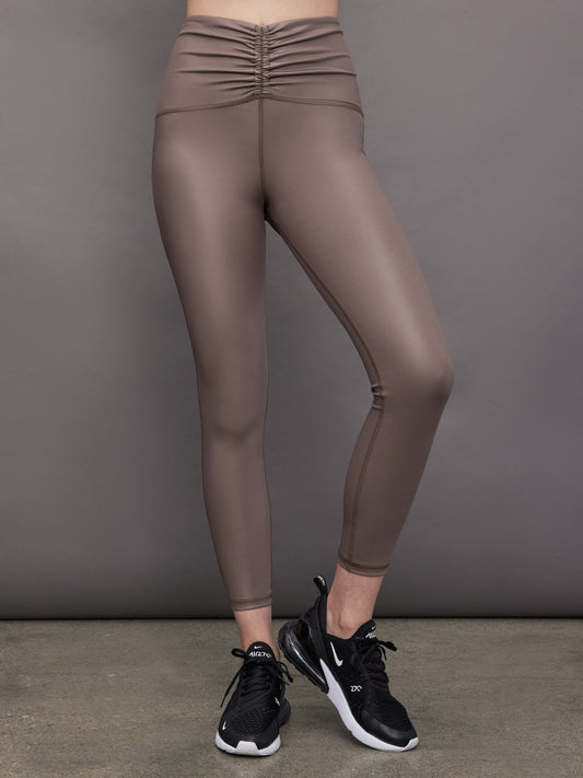 Carbon38 Palma Gloss Legging - Bronzed Pewter