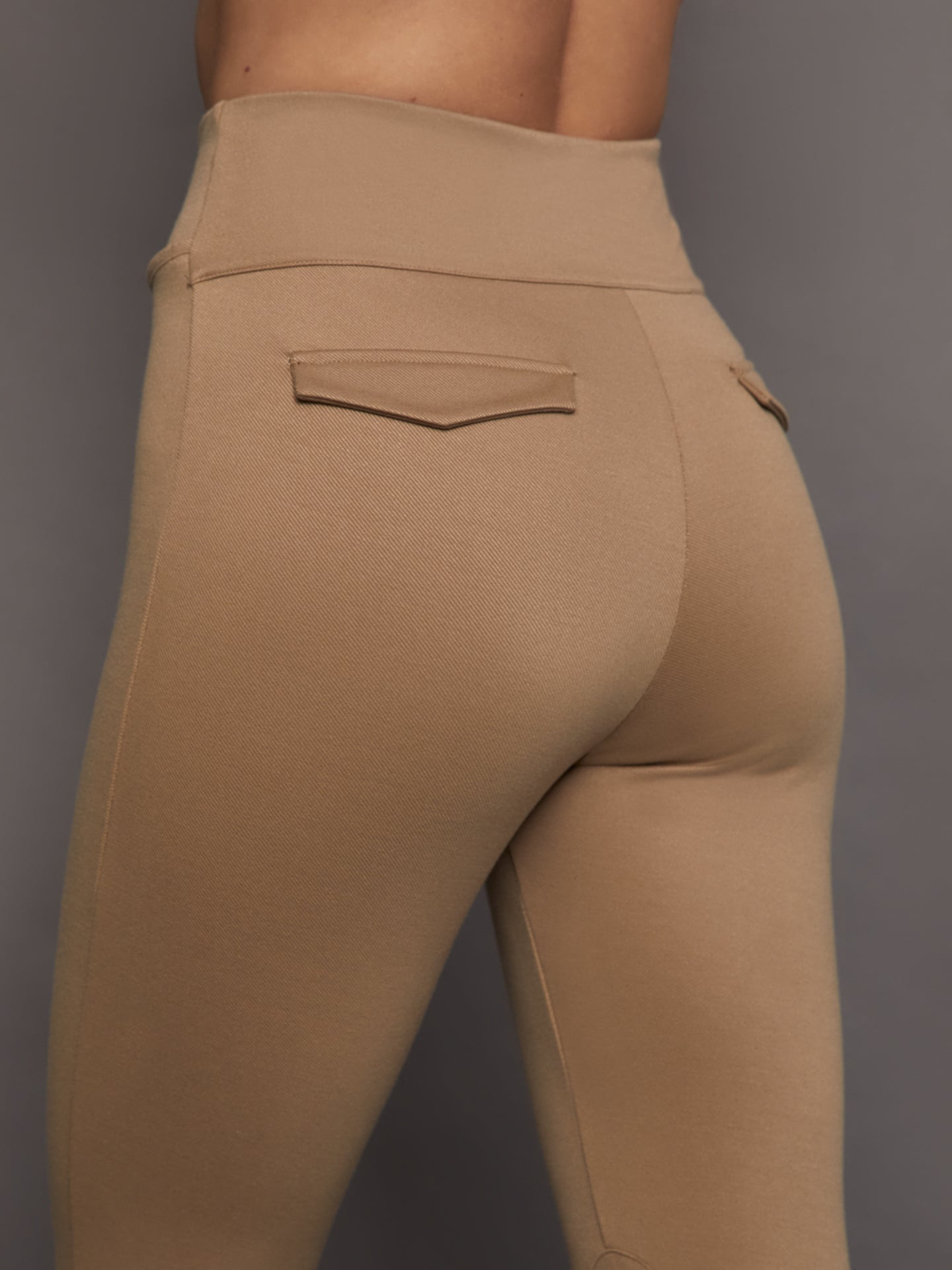 Carbon38 Stretch Twill Stirrup Legging - Khaki