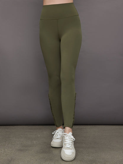 Carbon38 Crochet Legging in Melt - Olive