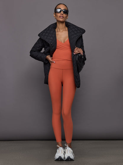 Carbon38 High Rise Legging in Melt - Burnt Sienna