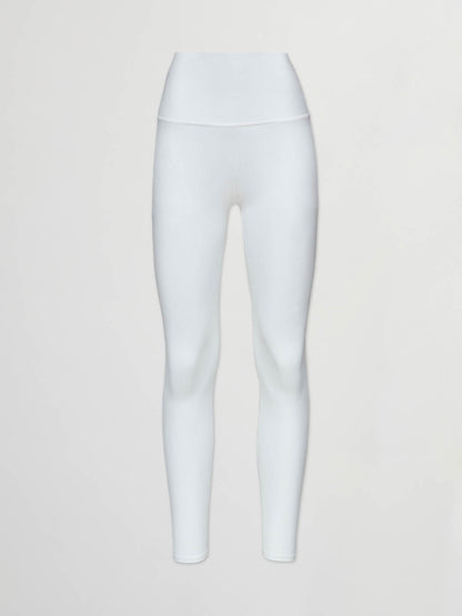 Carbon38 Ribbed 7/8 Legging in White