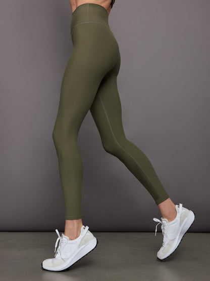 Carbon38 High Rise Legging in Melt - Olive