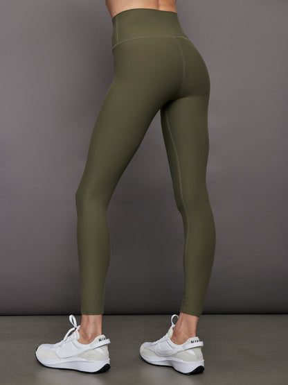 Carbon38 High Rise Legging in Melt - Olive