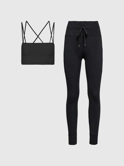 Carbon38 Strappy Bra & Pocket Legging in Melt Bundle