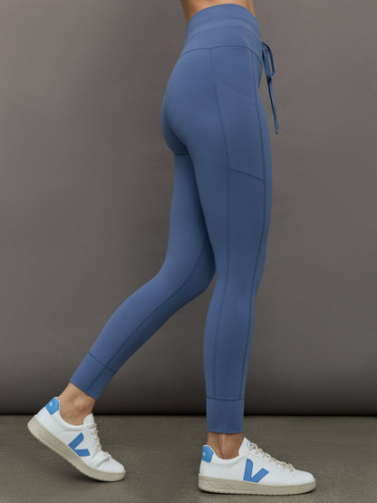 Carbon38 High Rise Sport Pocket Legging in Melt - Blue Horizon