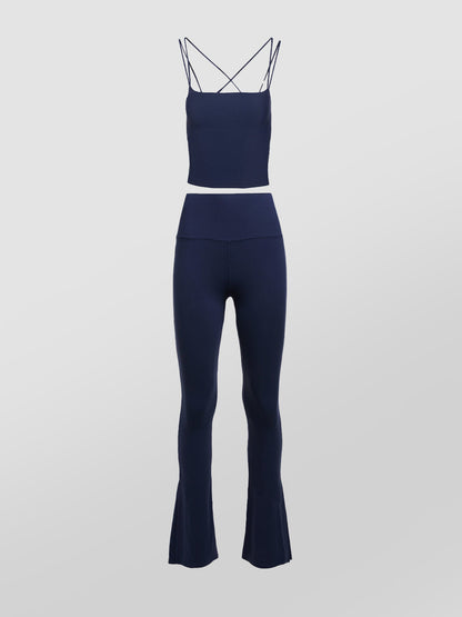 Carbon38 Strappy Tank & Split Bootcut Legging in Melt Bundle