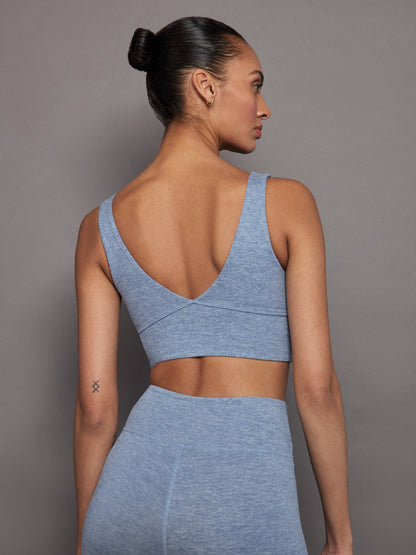 Carbon38 Wrap Bra in Heather Melt - Quiet Harbor