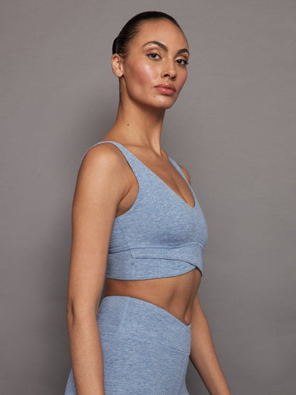 Carbon38 Wrap Bra in Heather Melt - Quiet Harbor