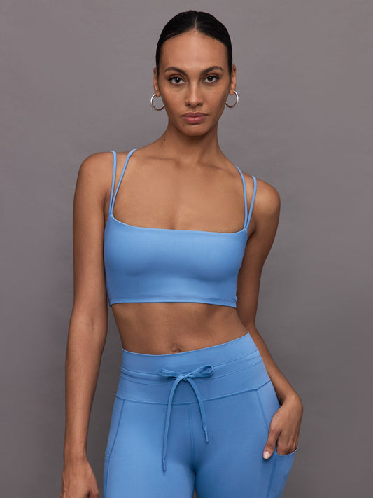 Carbon38 Strappy Bra in Melt - Coronet Blue