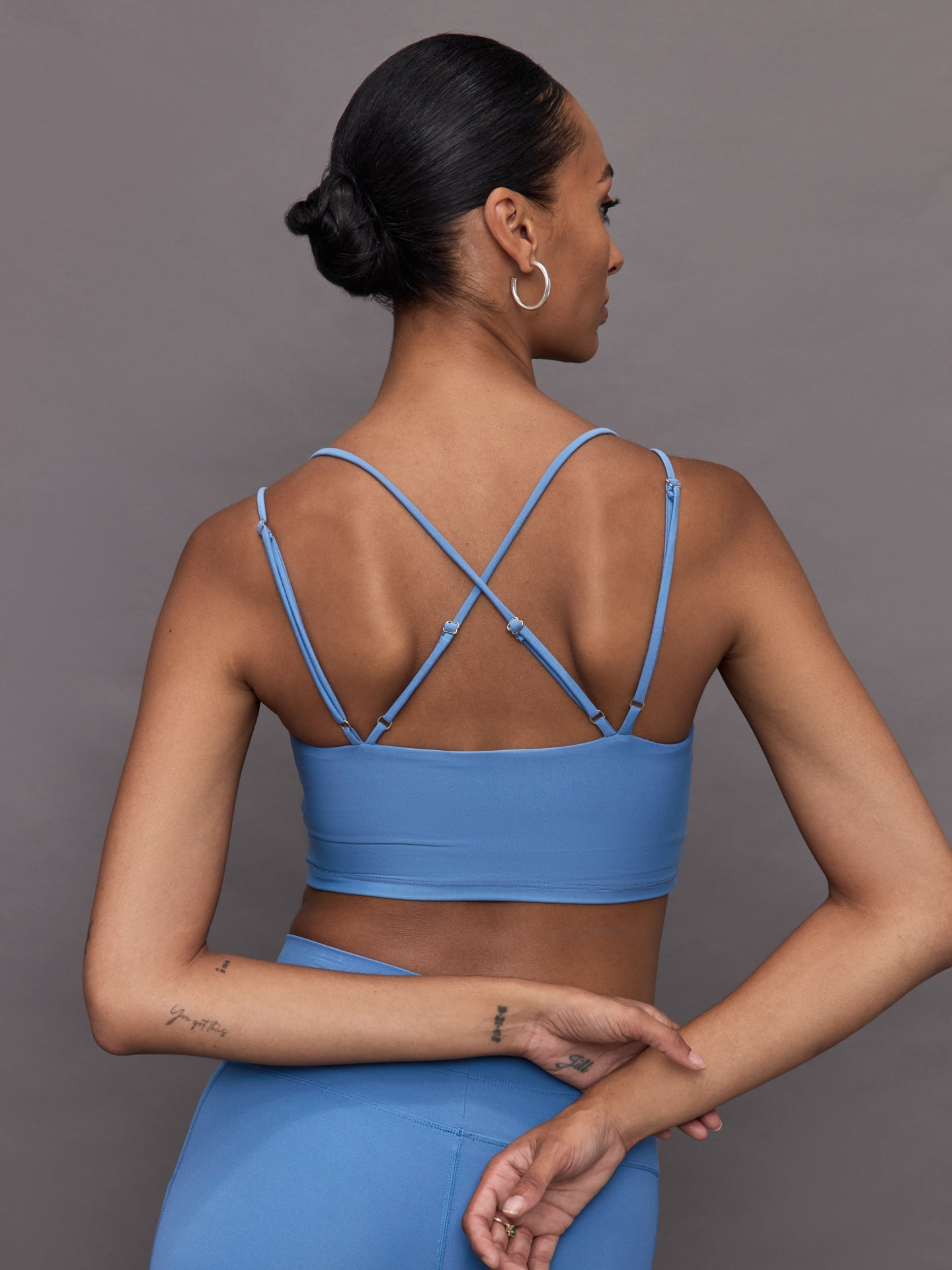 Carbon38 Strappy Bra in Melt - Coronet Blue