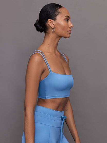 Carbon38 Strappy Bra in Melt - Coronet Blue
