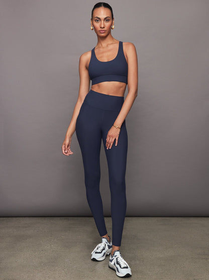 Carbon38 Scoop Racerback Bra in Melt - Navy