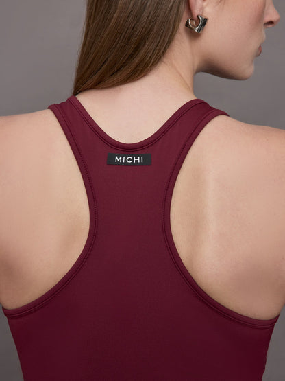 Carbon38 Instinct Longline Bra - Burgundy