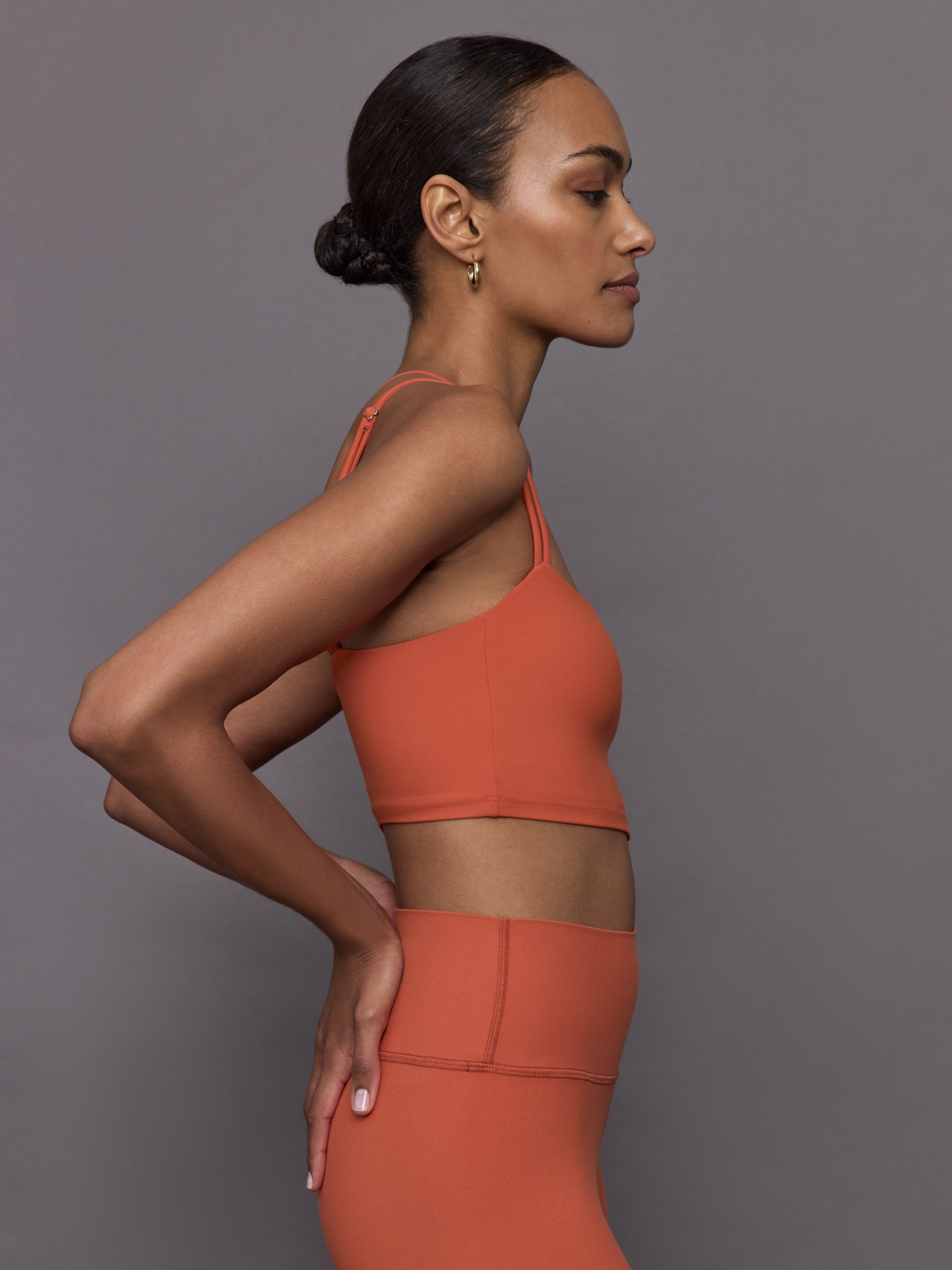 Carbon38 Strappy Bra in Melt - Burnt Sienna