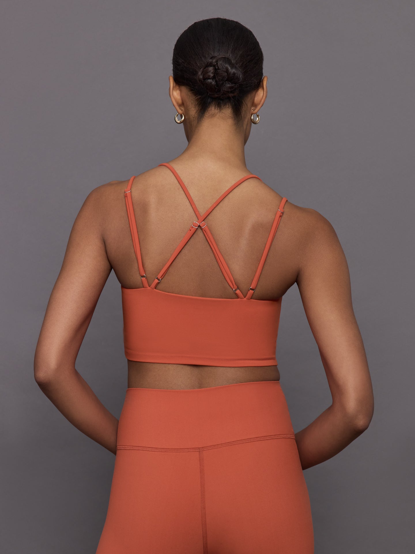 Carbon38 Strappy Bra in Melt - Burnt Sienna