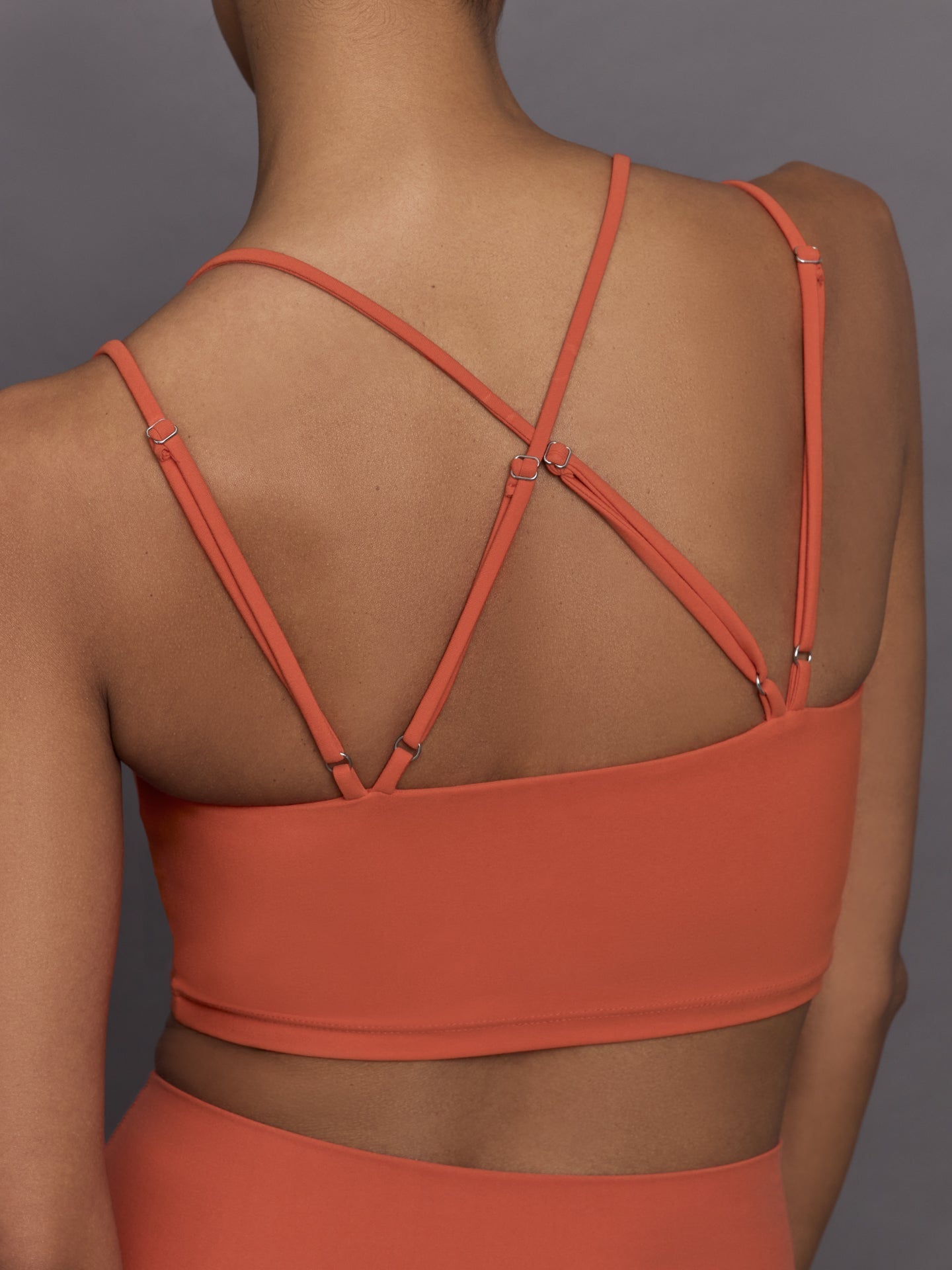 Carbon38 Strappy Bra in Melt - Burnt Sienna
