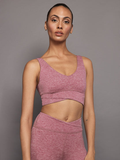 Carbon38 Wrap Bra in Heather Melt - Hawthorn Rose Heather