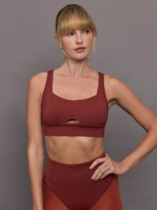 Carbon38 Verve Longline Bra - Terracotta
