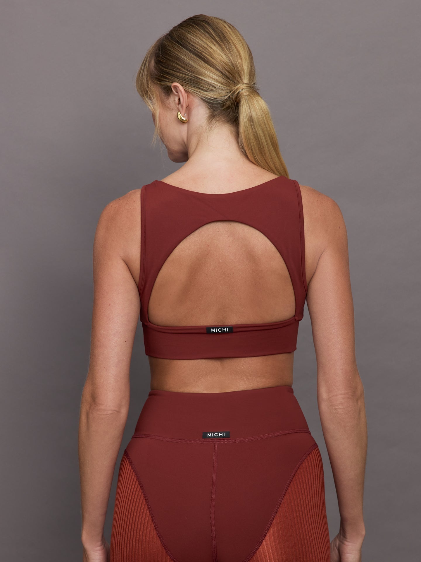 Carbon38 Verve Longline Bra - Terracotta