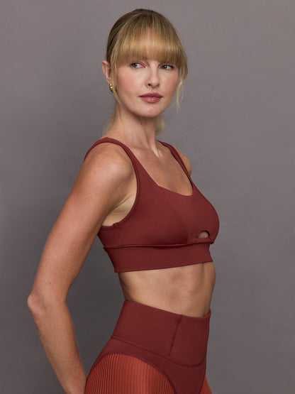 Carbon38 Verve Longline Bra - Terracotta