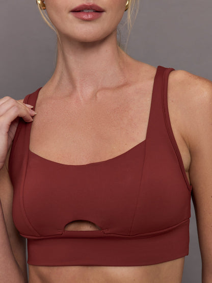 Carbon38 Verve Longline Bra - Terracotta