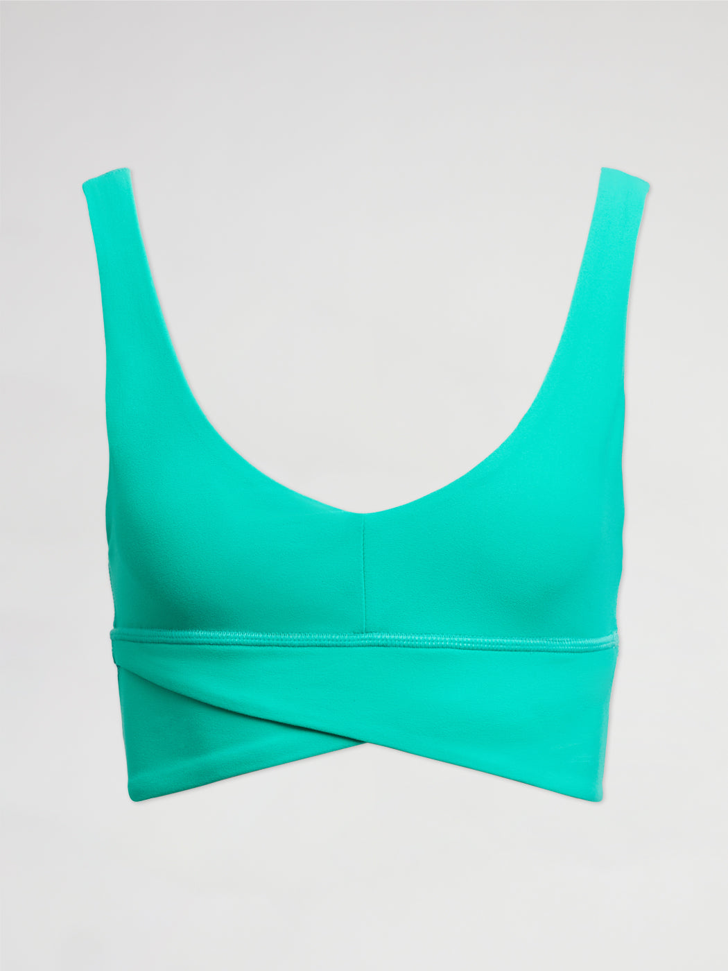 Carbon38 Wrap Sports bra in Melt - Green