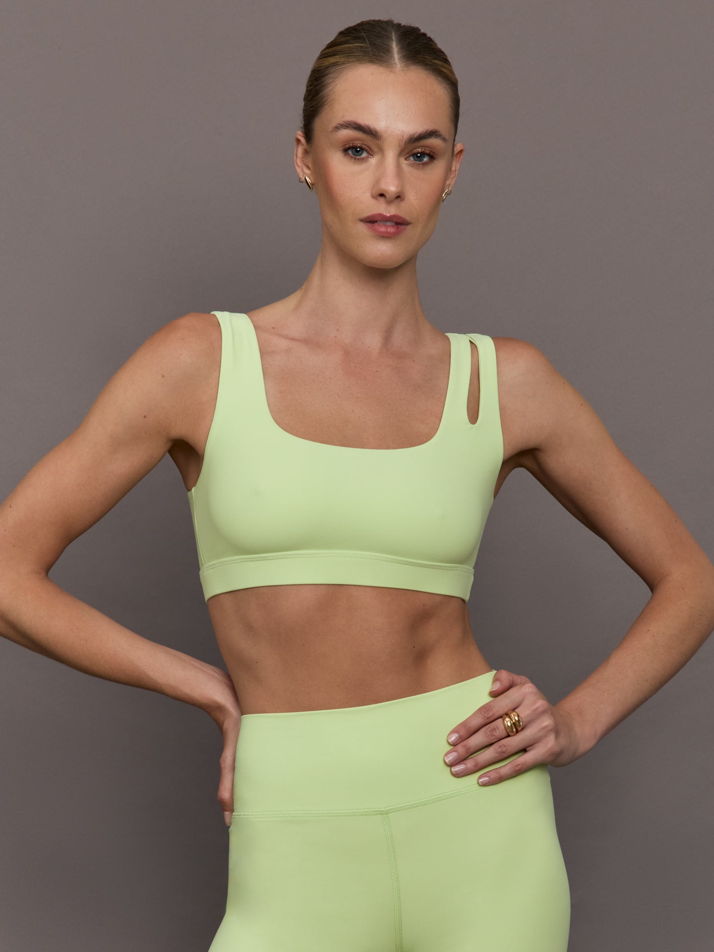 Carbon38 Cutout Bra in Melt - Matcha