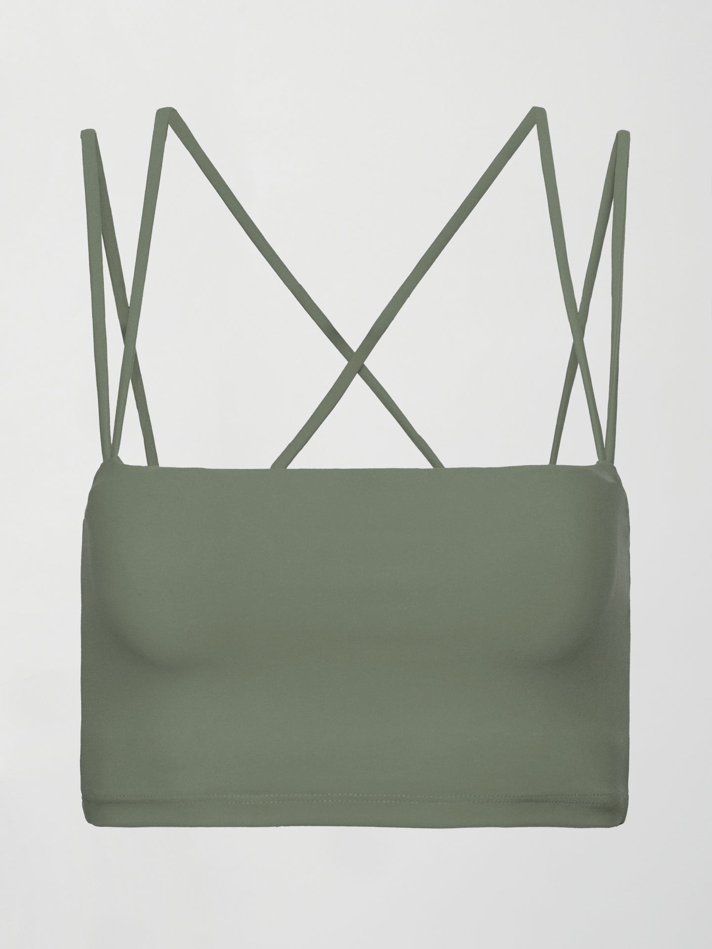 Carbon38 Strappy Bra in Melt - Moss