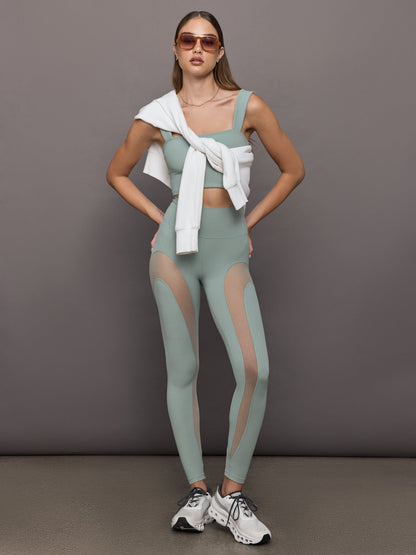 Carbon38 Square Neck Bra Top in Melt - Sage